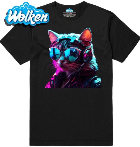 Obrázek produktu Pánské tričko Gamer Kočka se Sluchátky