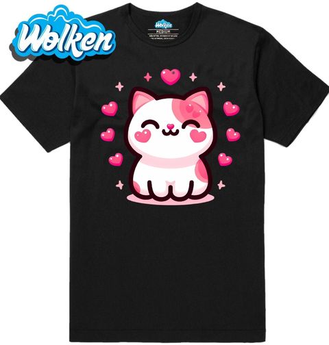 Obrázek produktu Pánské tričko Zamilovaná Kočka Kawaii