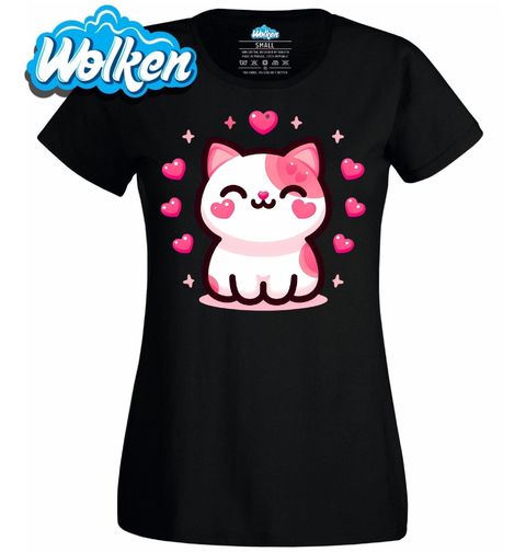 Obrázek produktu Dámské tričko Zamilovaná Kočka Kawaii