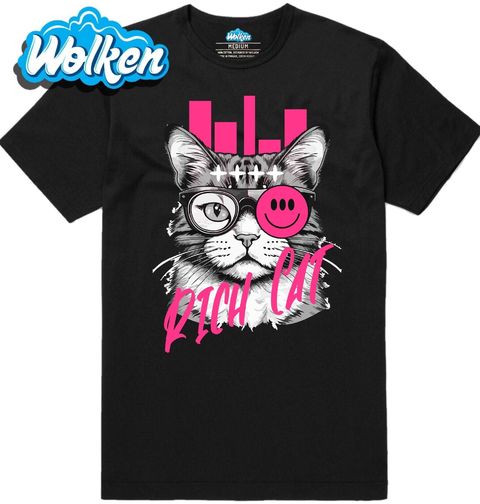 Obrázek produktu Pánské tričko Bohatá Kočka Rich Cat