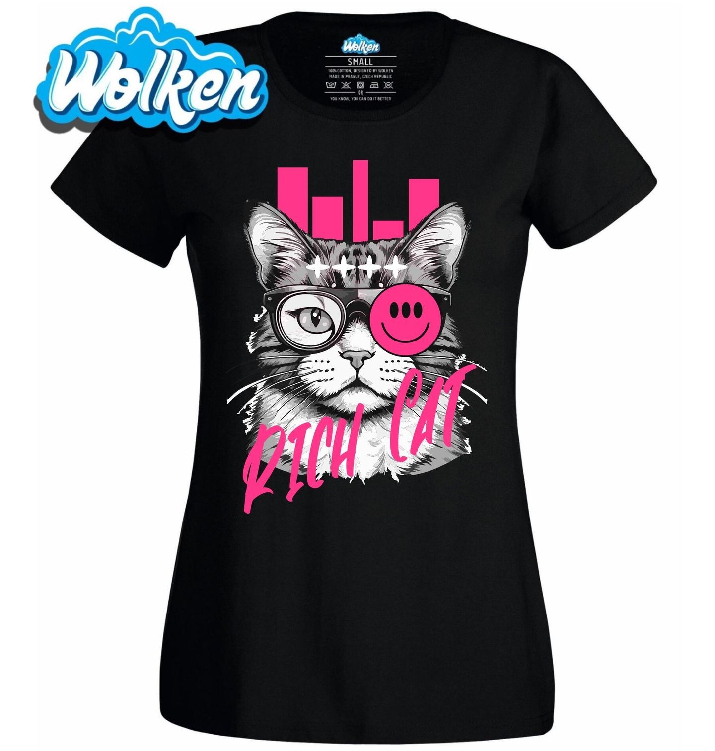 Dámské tričko Bohatá Kočka Rich Cat.jpg