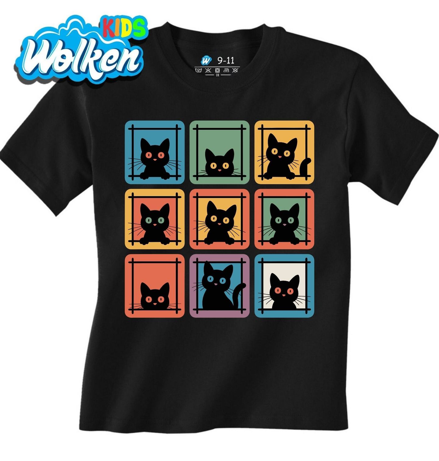 Dětské tričko Zvědavé Kočky v Okně.jpg