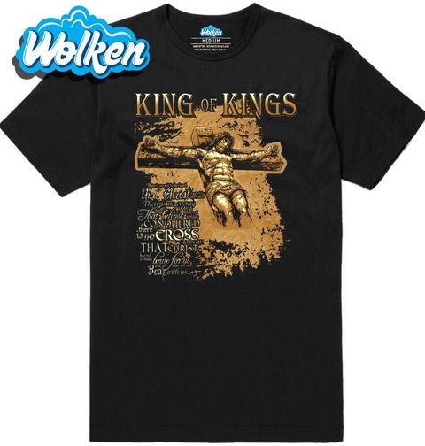 Obrázek produktu Pánské tričko Ježíš Král králů Jesus King of Kings