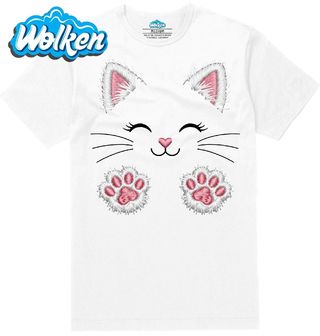 Pánské tričko  Mazlivá Kočka s Růžovými Tlapkami.jpg