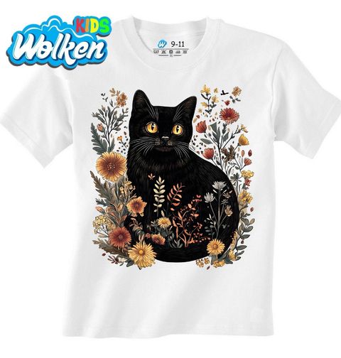 Obrázek produktu Dětské tričko Bombajská Kočka v Květinách