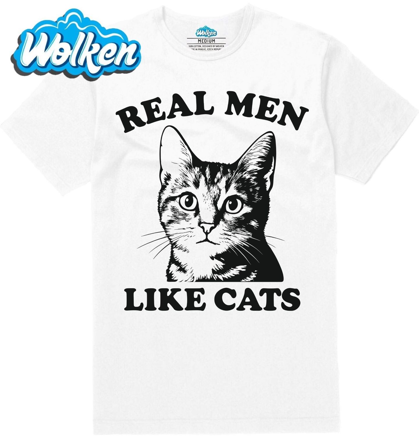 Pánské tričko Skuteční muži mají rádi kočky Real Men Like Cats.jpg