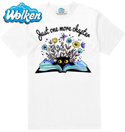 Obrázek produktu Pánské tričko Kočka Ještě jedna kapitola Just one more chapter