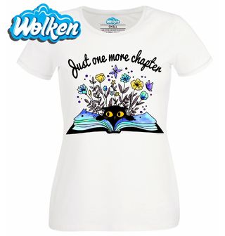 Dámské tričko Kočka Ještě jedna kapitola Just one more chapter.jpg