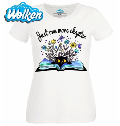 Obrázek produktu Dámské tričko Kočka Ještě jedna kapitola Just one more chapter