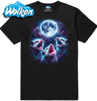 Pánské tričko Tři Vačice vyjící na Měsíc.jpg