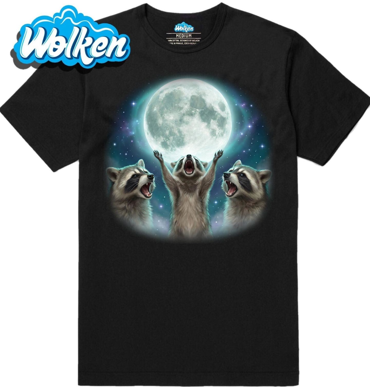 Pánské tričko Mývalové vyjící na Měsíc.jpg