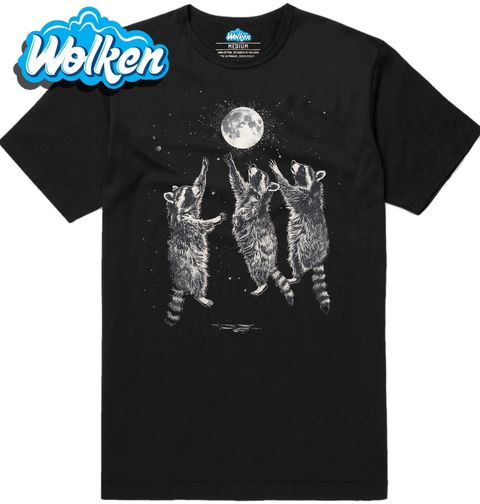 Obrázek produktu Pánské tričko Mývalové dotýkající se Měsíce