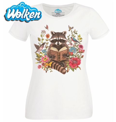 Obrázek produktu Dámské tričko Mýval v Květinové Knihovně