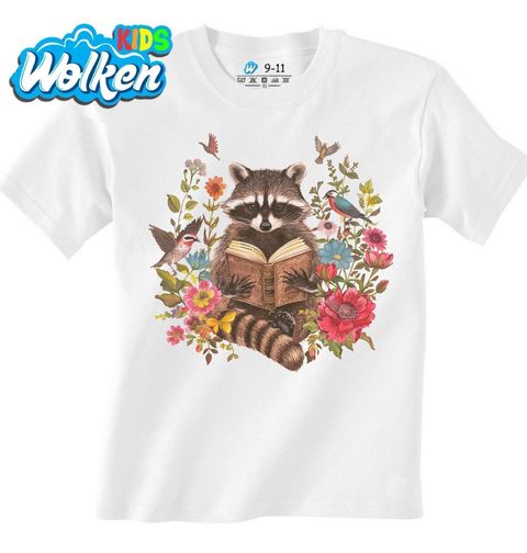 Obrázek produktu Dětské tričko Mýval v Květinové Knihovně