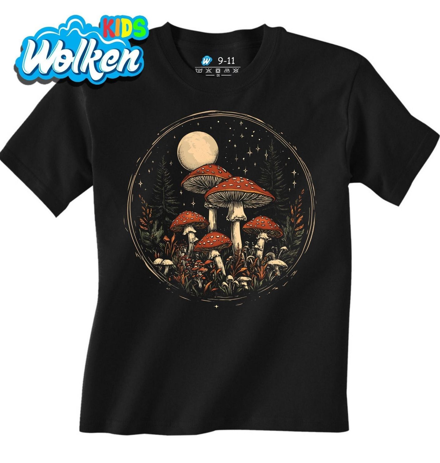 Dětské tričko Mochomůrky v Nočním Lese.jpg