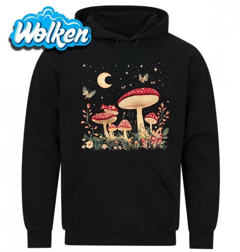 Obrázek produktu Pánská mikina Mochomůrky pod Nočním Měsícem