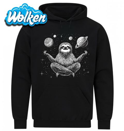 Obrázek produktu Pánská mikina Meditující Lenochod ve Vesmíru