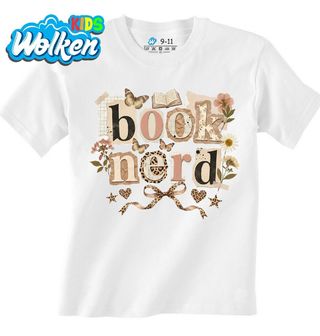 Dětské tričko Nadšenec do Čtení Book Nerd.jpg