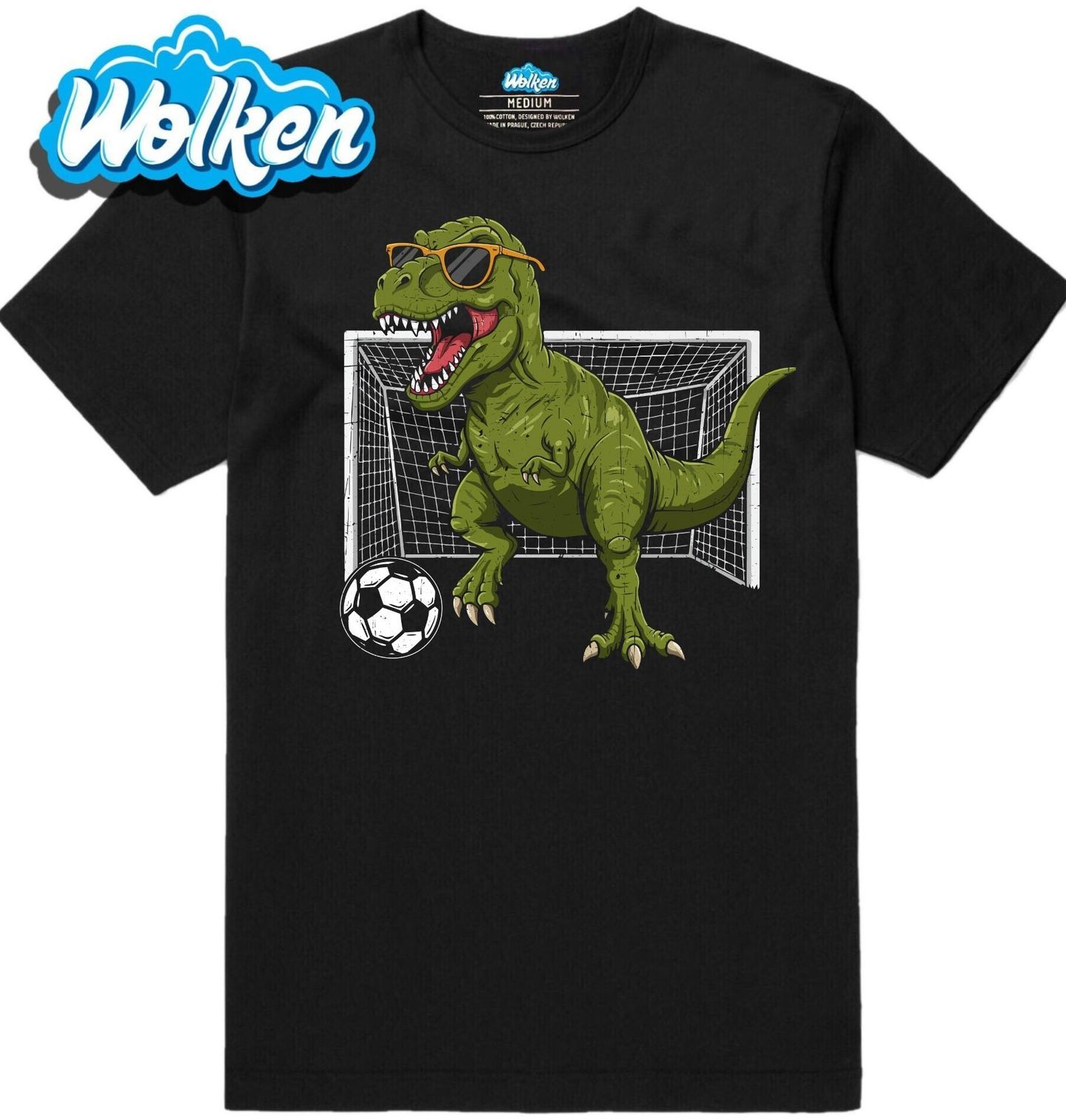 Pánské tričko T-Rex Brankář.jpg