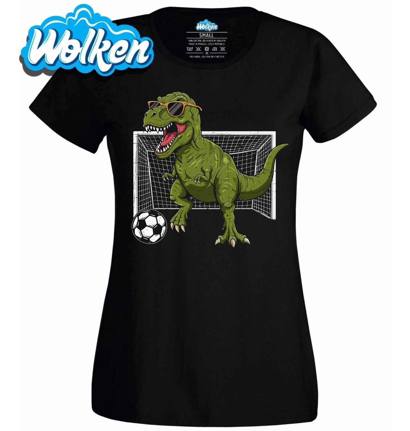 Dámské tričko T-Rex Brankář.jpg