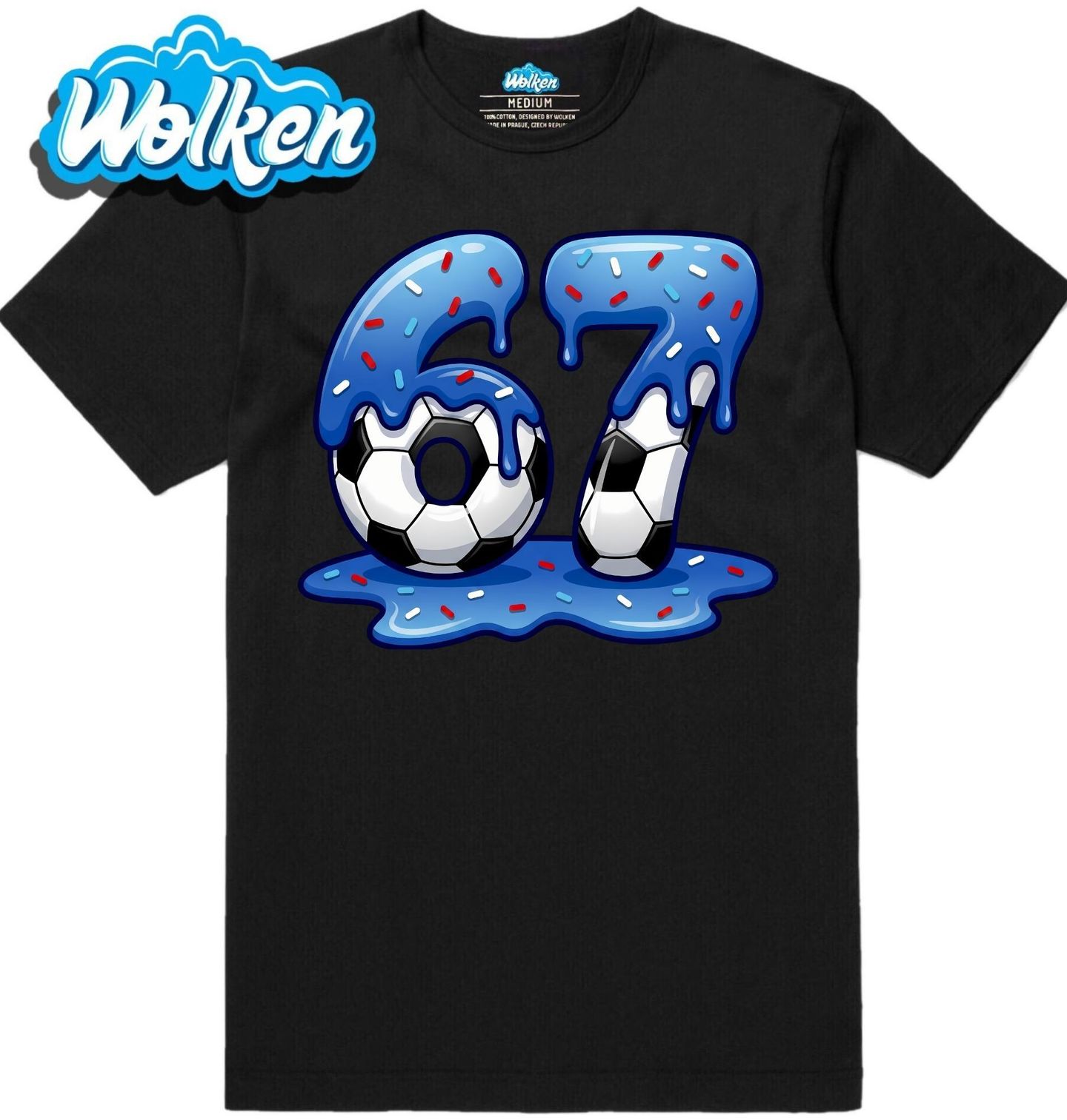 Pánské tričko Sladký Fotbalový Meme Six Seven 67.jpg