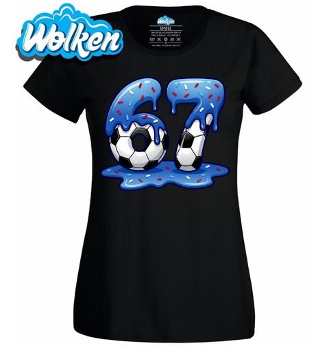 Obrázek produktu Dámské tričko Sladký Fotbalový Meme Six Seven 67