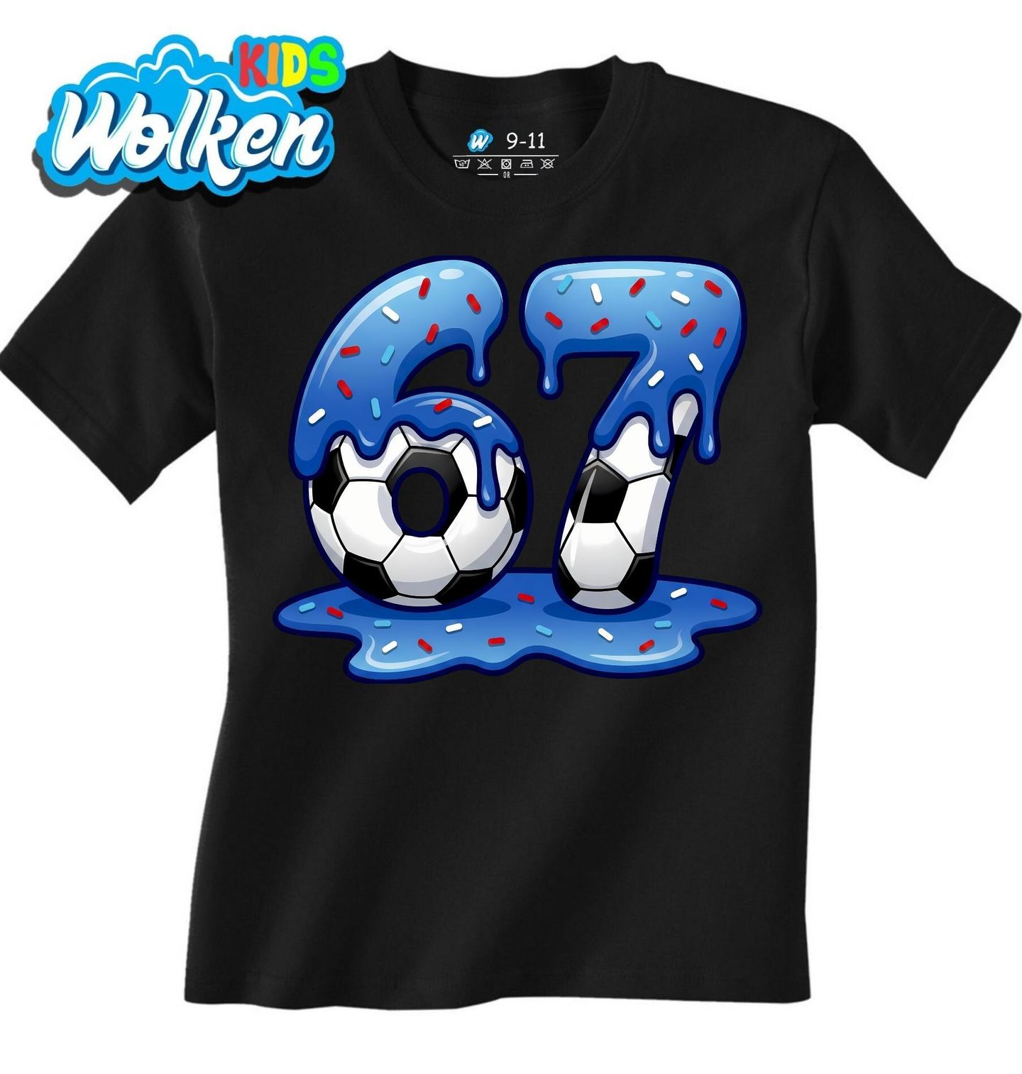 Dětské tričko Sladký Fotbalový Meme Six Seven 67.jpg