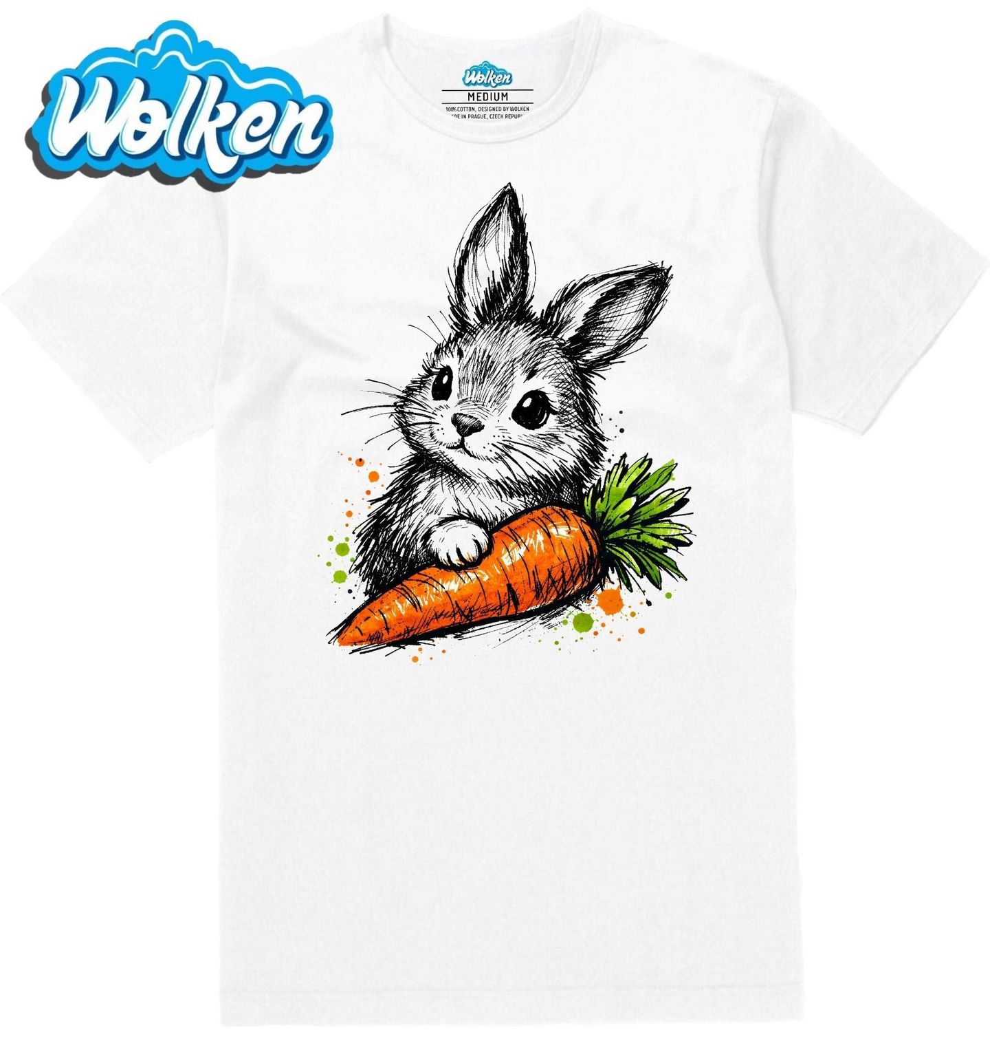 Pánské tričko Roztomilý Králíček s Mrkví.jpg