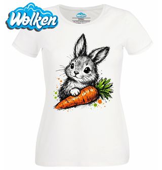 Dámské tričko Roztomilý Králíček s Mrkví.jpg