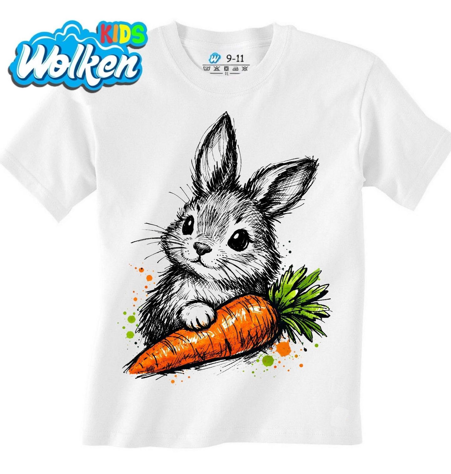 Dětské tričko Roztomilý Králíček s Mrkví.jpg