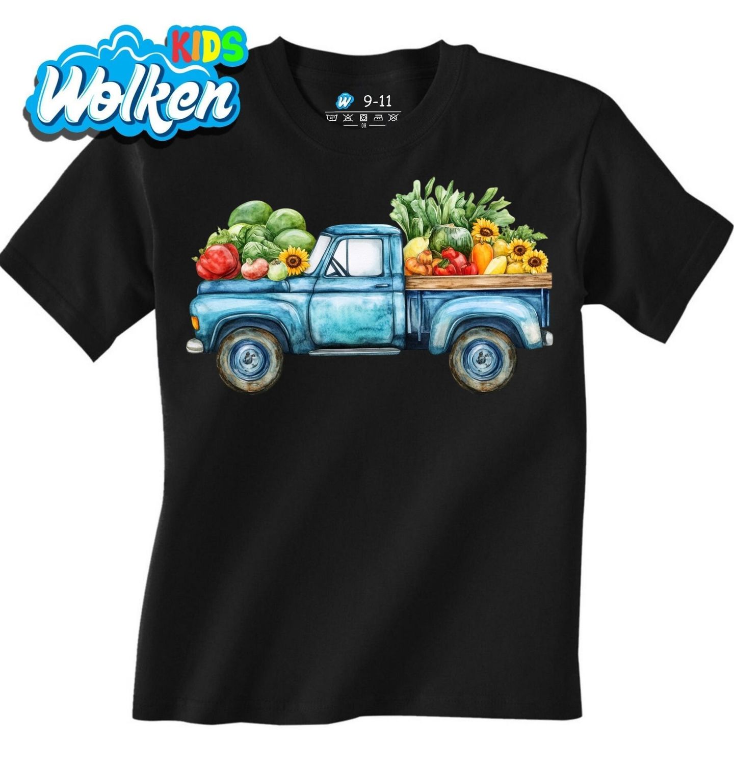 Dětské tričko Farmářský Pickup plný Čerstvé Zeleniny.jpg