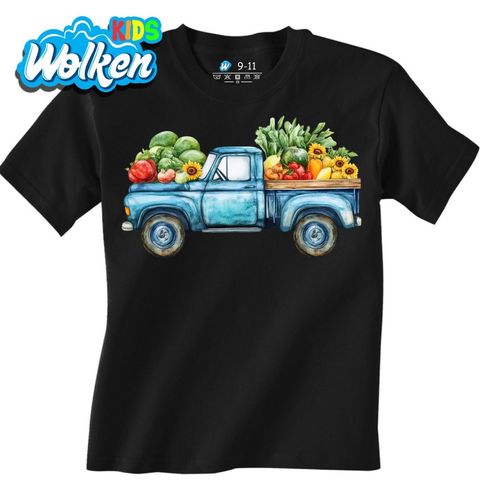 Obrázek produktu Dětské tričko Farmářský Pickup plný Čerstvé Zeleniny