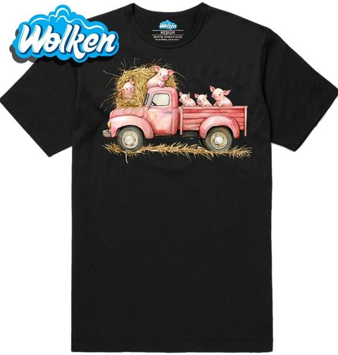 Obrázek produktu Pánské tričko Farmářský Pickup plný Prasátek