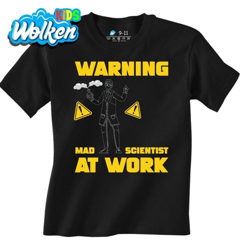Obrázek produktu Dětské tričko Pozor! Šílený chemik v práci