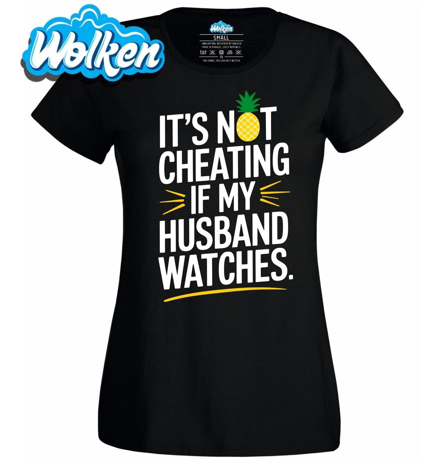 Dámské tričko Není to nevěra, když se můj manžel dívá.jpg