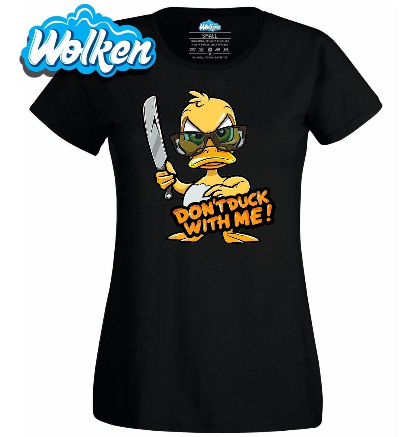 Dámské tričko Drsná Kachna s Nožem Don’t Duck With Me.jpg