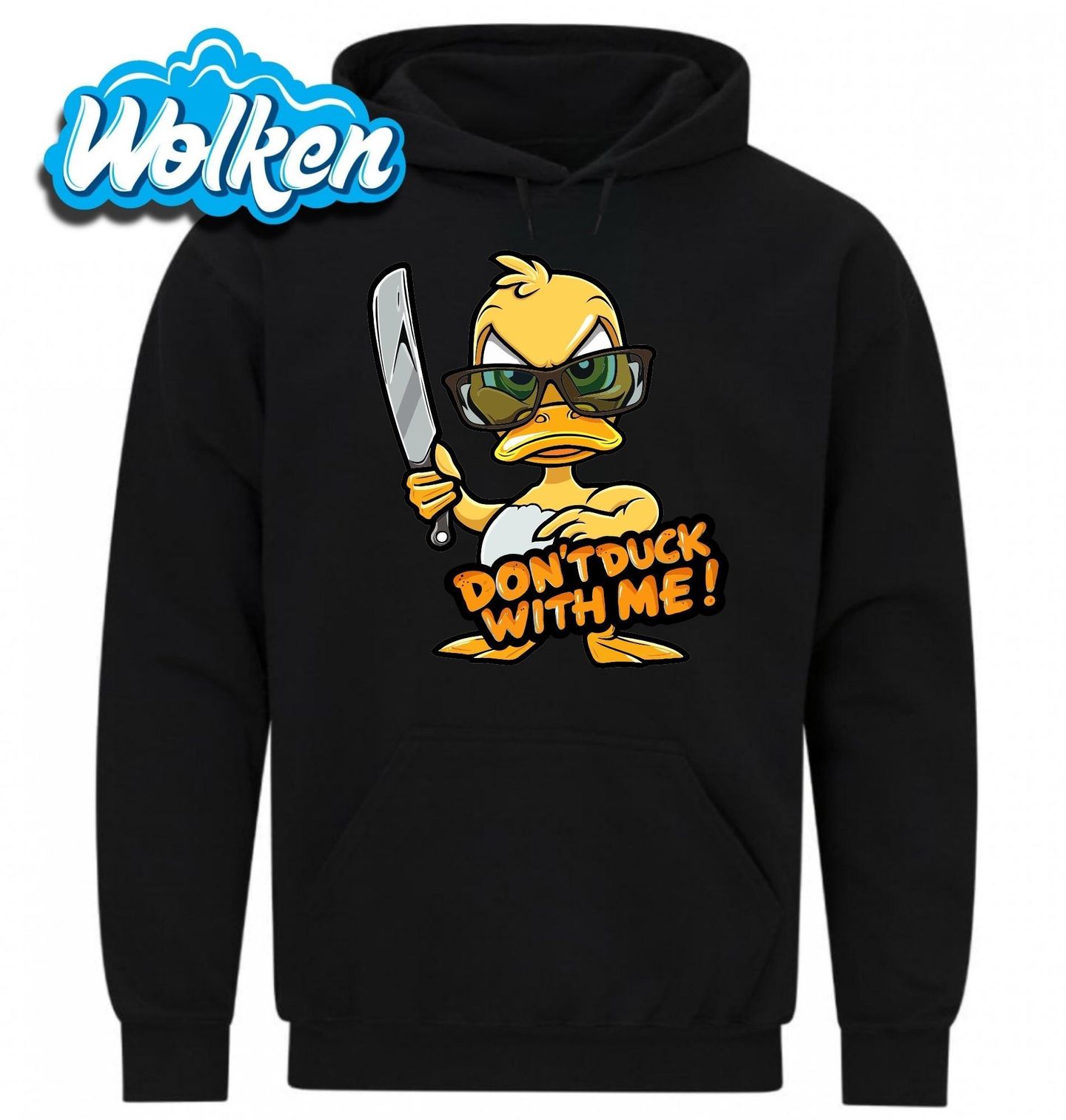 Mikina Drsná Kachna s Nožem Don’t Duck With Me.jpg
