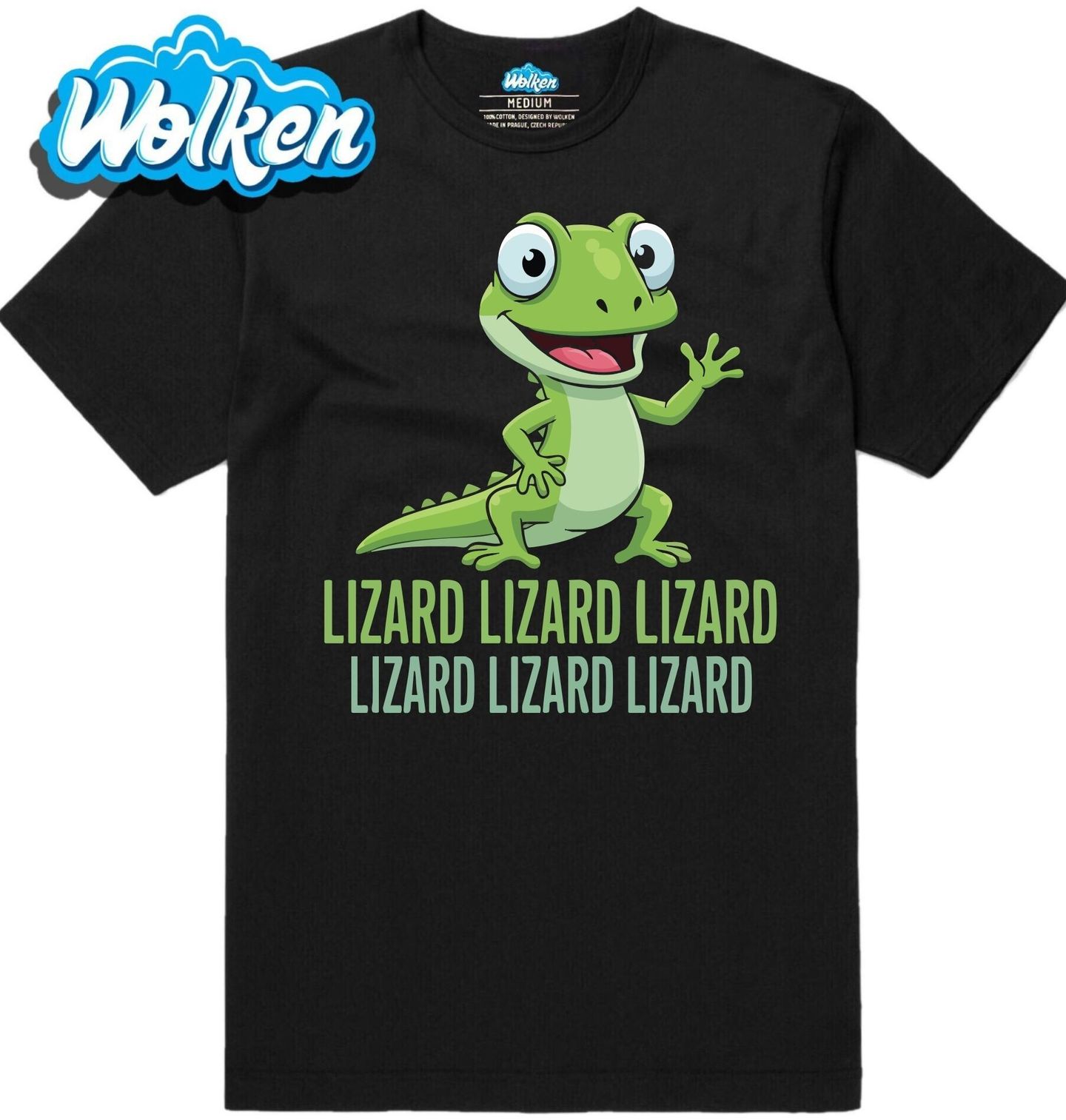 Pánské tričko Veselá Ještěrka Lizard Lizard Lizard.jpg