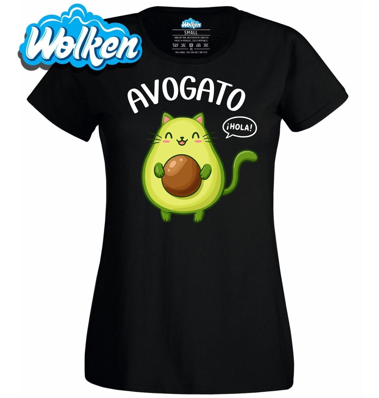 Dámské tričko Španělské Kočičí Avokádo Avogato.jpg