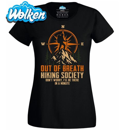 Obrázek produktu Dámské tričko Spolek zadýchaných turistů Out of Breath Hiking Society