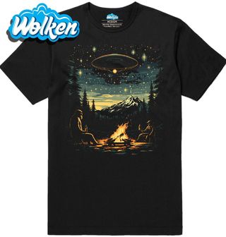 Pánské tričko Bigfoot u Táboráku UFO.jpg