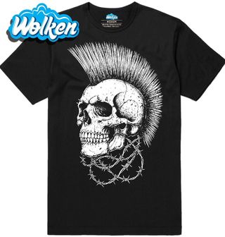 Pánské tričko Punk Lebka s Ostny.jpg