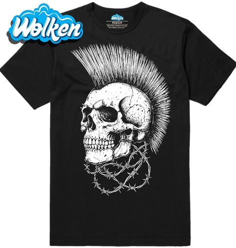 Obrázek produktu Pánské tričko Punk Lebka s Ostny