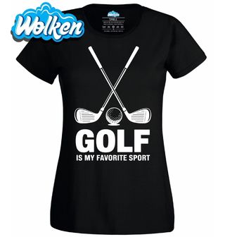 Dámské tričko Golf je můj oblíbený sport.jpg