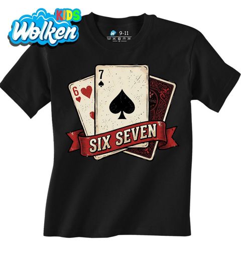 Obrázek produktu Dětské tričko Pokerové Karty Six Seven 67
