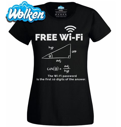 Obrázek produktu Dámské tričko Free WiFi Heslo k WiFi je prvních 10 číslic výsledku