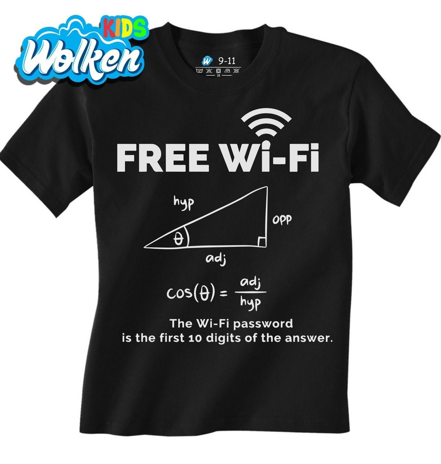 Dětské tričko Free WiFi Heslo k WiFi je prvních 10 číslic výsledku.jpg