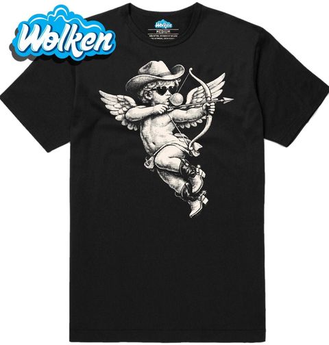 Obrázek produktu Pánské tričko Kovbojský Anděl Lásky Cupid