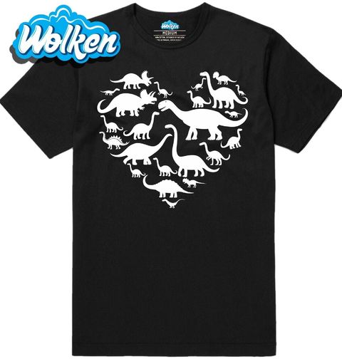 Obrázek produktu Pánské tričko Dino Srdce Láska k Dinosaurům