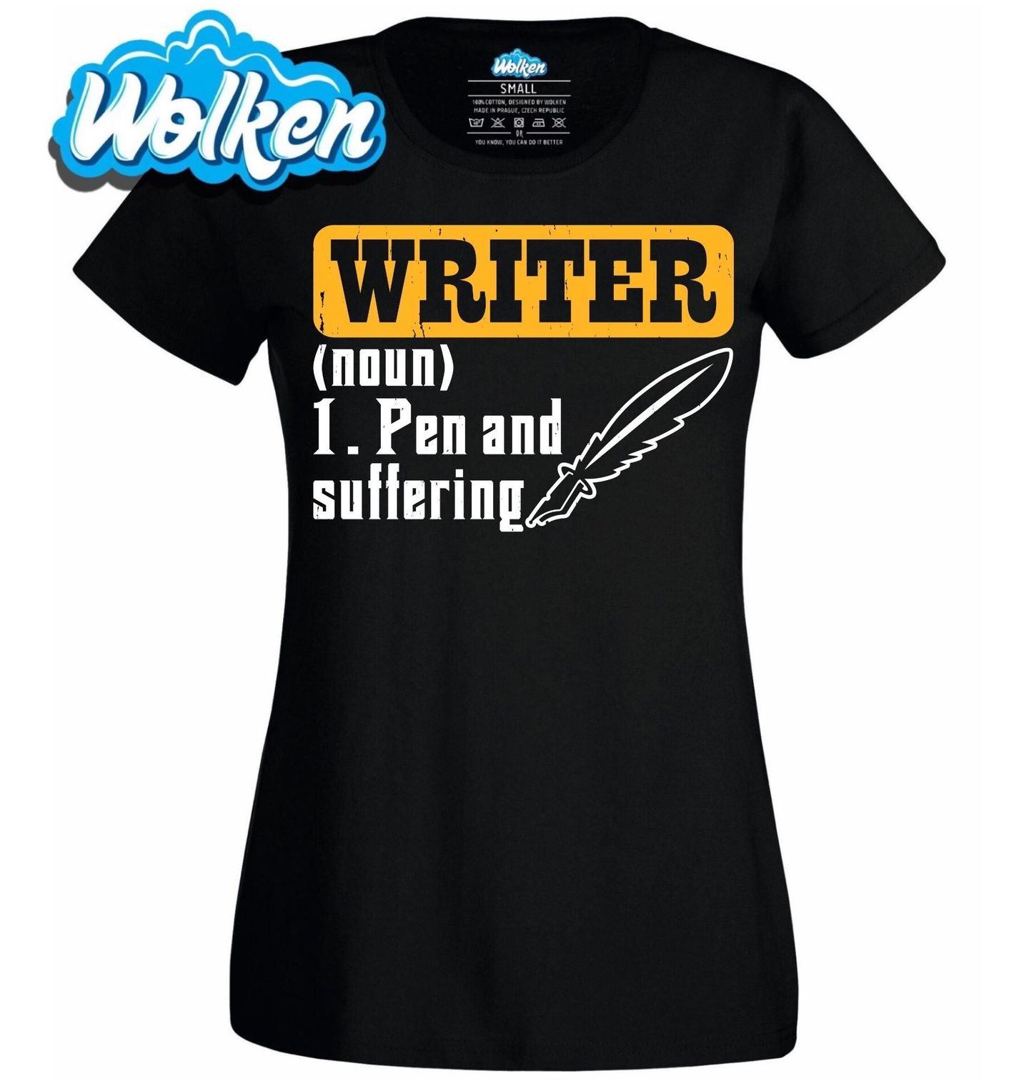 Dámské tričko Spisovatel - Pero a Utrpení Writer.jpg